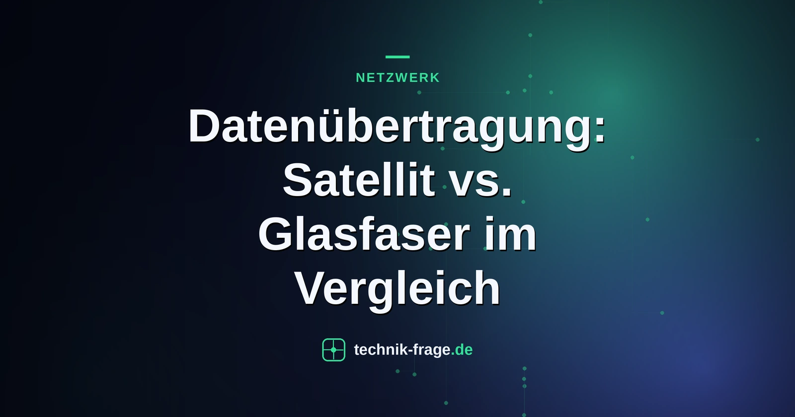 Datenübertragung: Satellit vs. Glasfaser im Vergleich