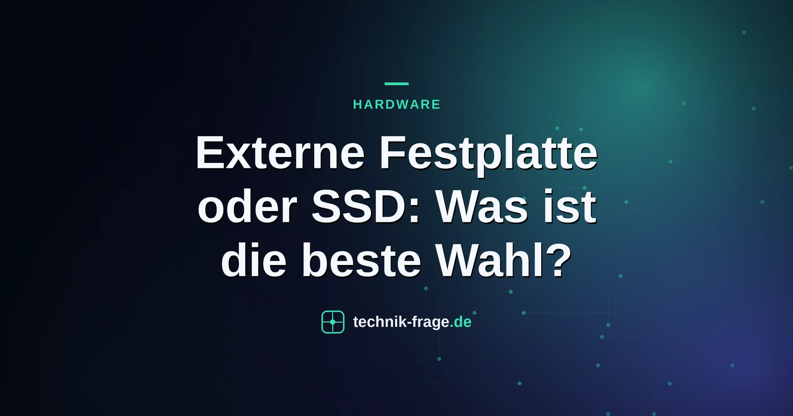 Externe Festplatte oder SSD: Was ist die beste Wahl?