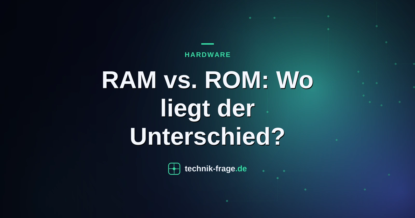RAM vs. ROM: Wo liegt der Unterschied?