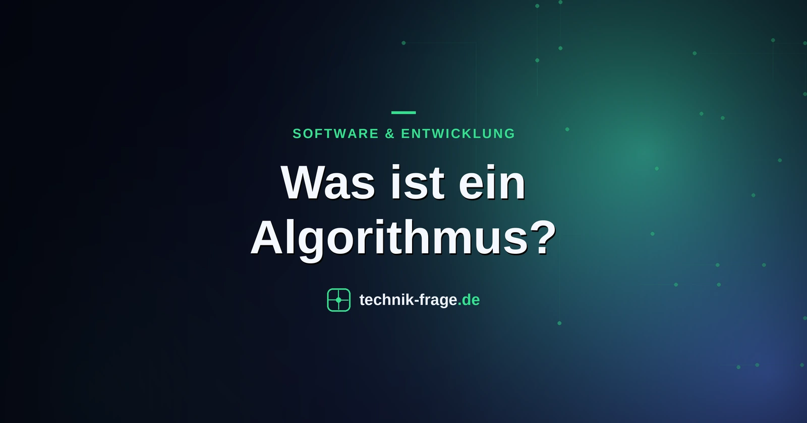 Was ist ein Algorithmus?