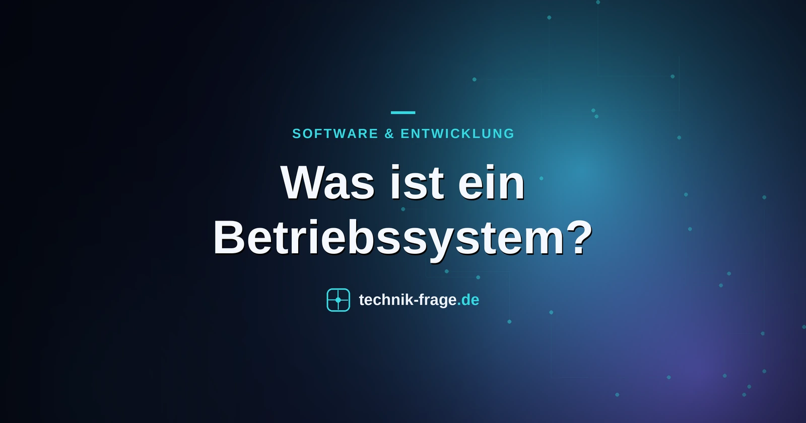 Was ist ein Betriebssystem?