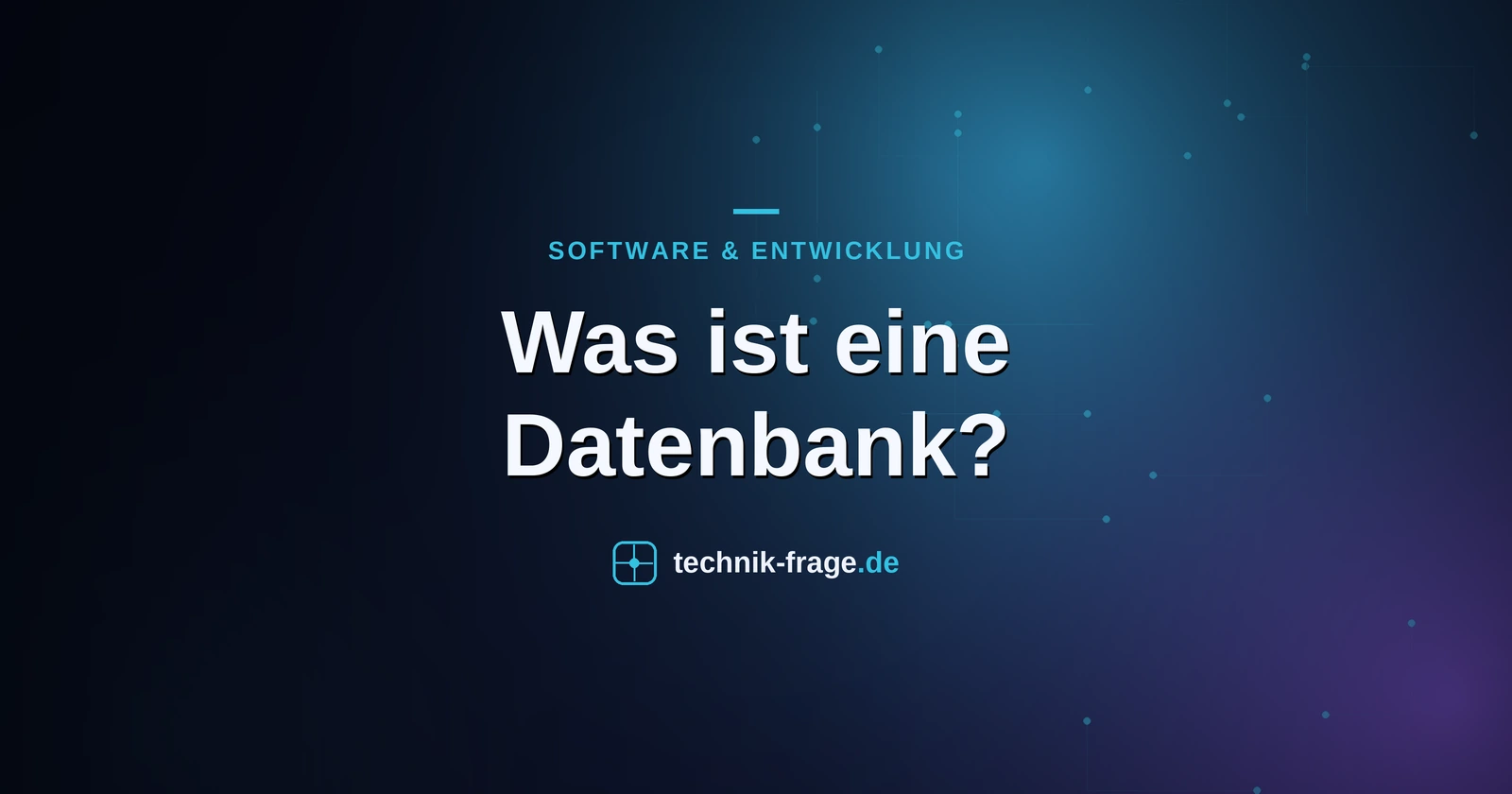 Was ist eine Datenbank?