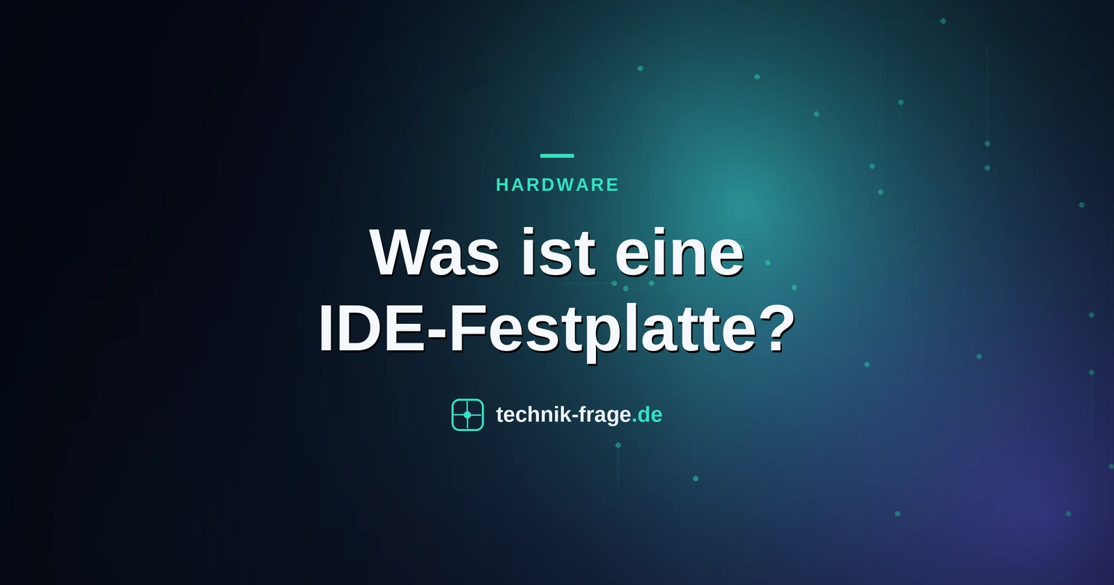 Was ist eine IDE-Festplatte?
