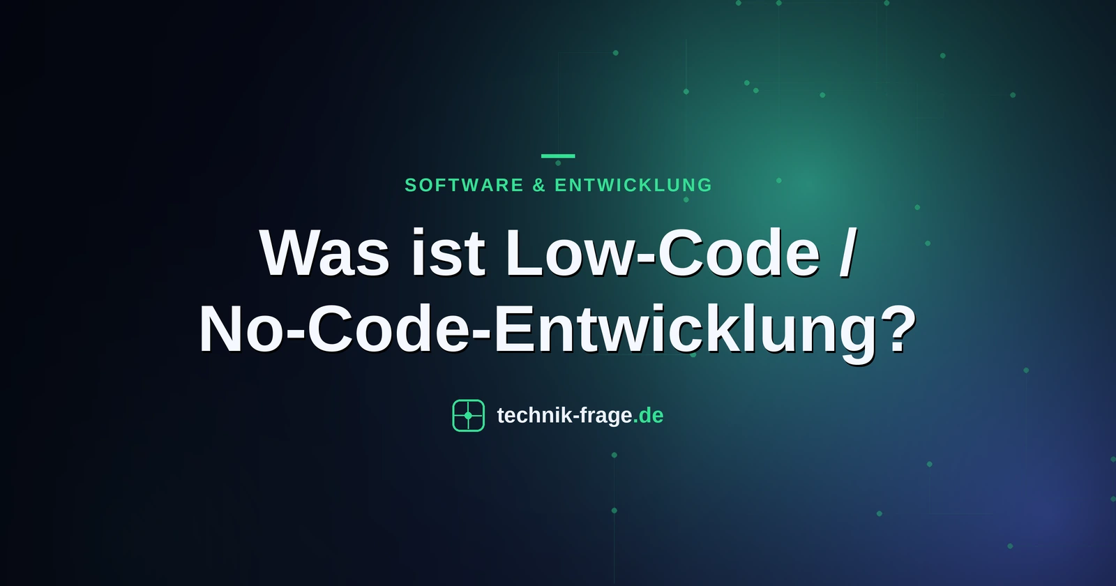 Was ist Low-Code / No-Code-Entwicklung?