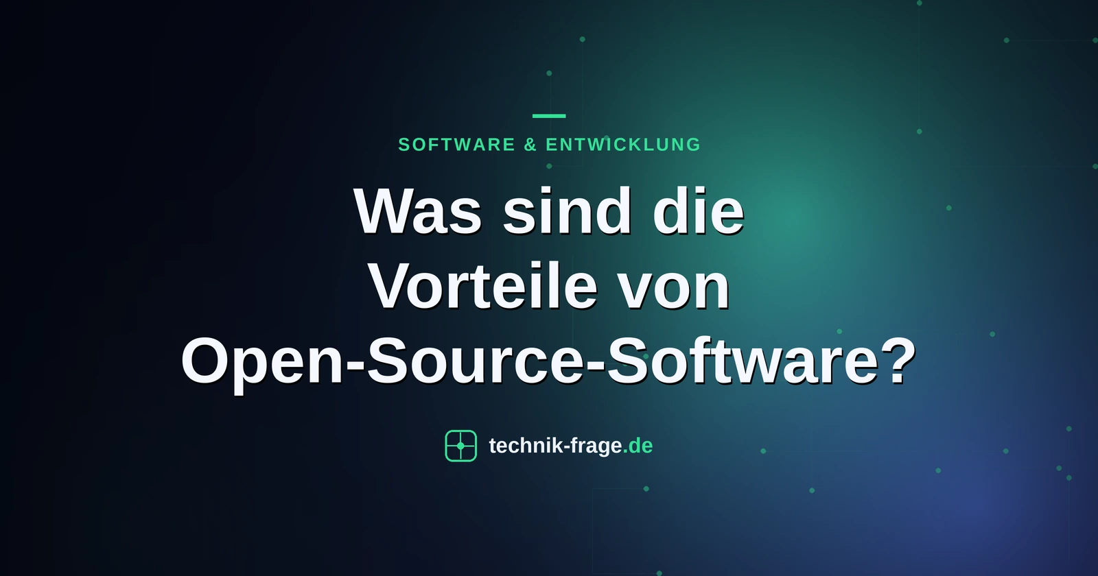 Was sind die Vorteile von Open-Source-Software?