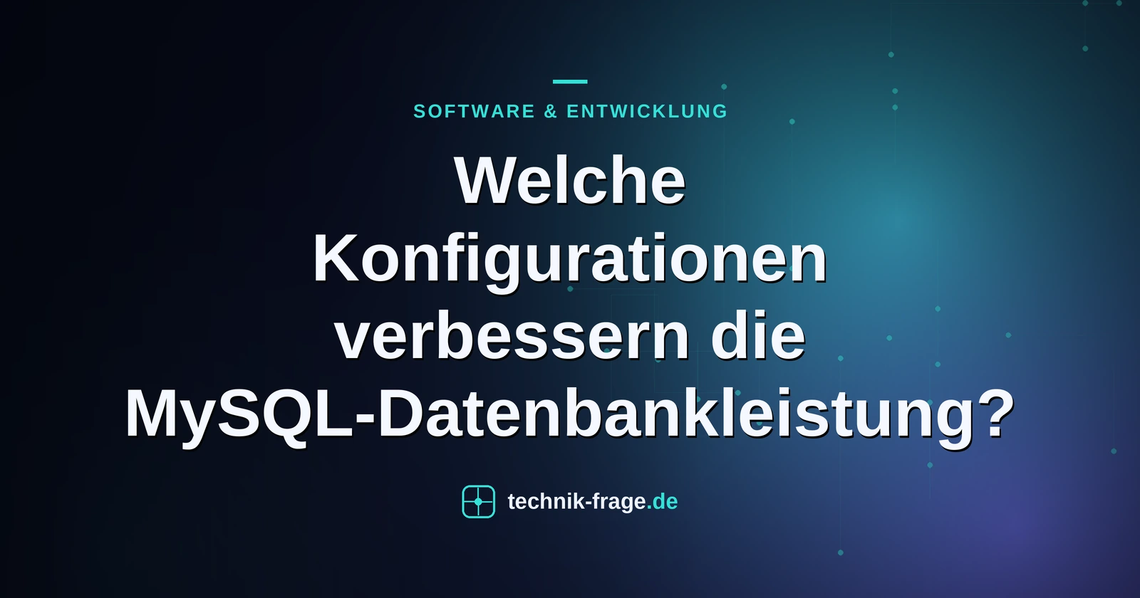 Welche Konfigurationen verbessern die MySQL-Datenbankleistung?
