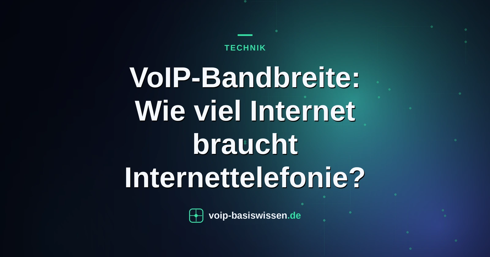 VoIP-Bandbreite: Wie viel Internet braucht Internettelefonie?